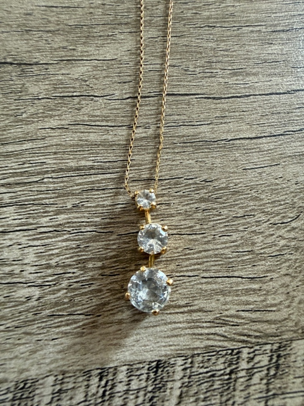 Pendant Necklace- cubic zirconia stones